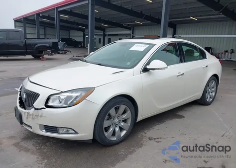 2012 Buick Regal Turbo - Premium 2 из США, поврежденный, VIN 2G4GT5GVXC9213421